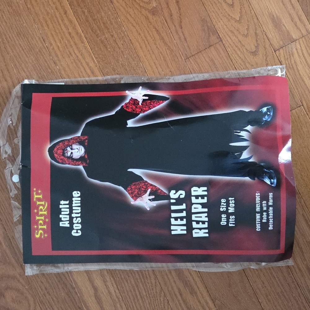 Spirit Hell's Reaper Costume - Black and Red